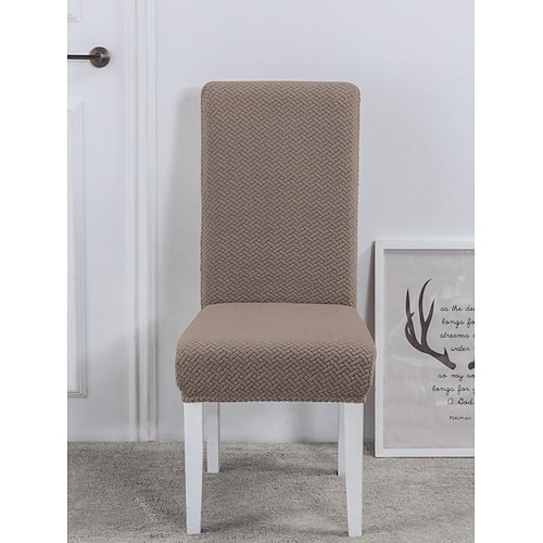 Bürostuhlbezug, Hockerbezug, geometrisch bedruckter Polyesterbezug, Stretch-Stuhlschutzbezug für Homeoffice und Wohnzimmer Image