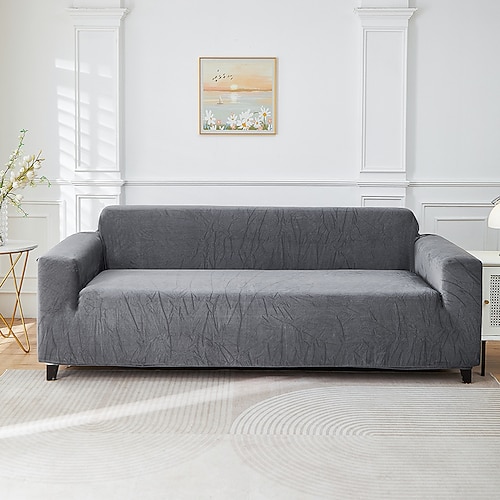 Elastischer Jacquard-Sofabezug, dehnbarer Couchbezug, Ecksofabezug für L-förmige Sofas, Wohnzimmer, 1-, 2-, 3- oder 4-Sitzer Image