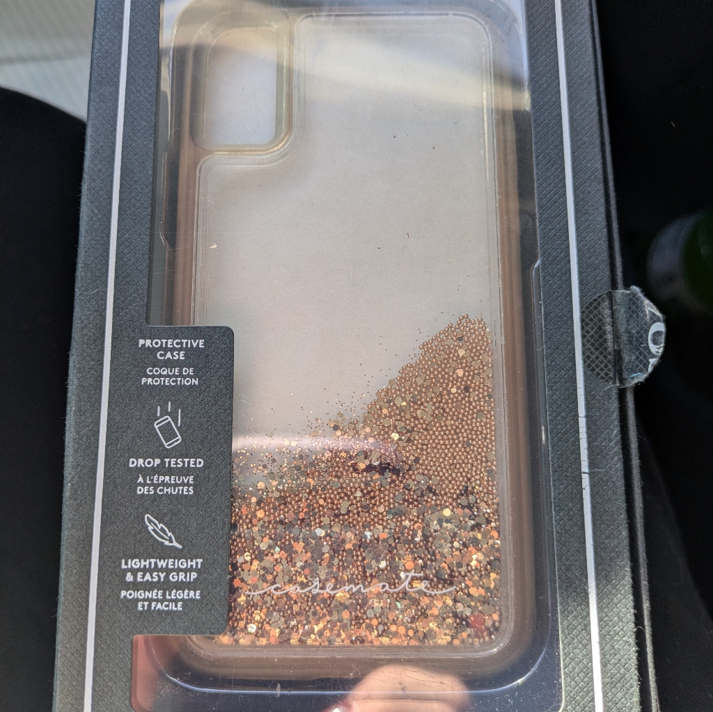 Coach Cell Phones & Accessories | Coach Glitter Phone Case - Gold And Brown | Color: Gold | Size: Os