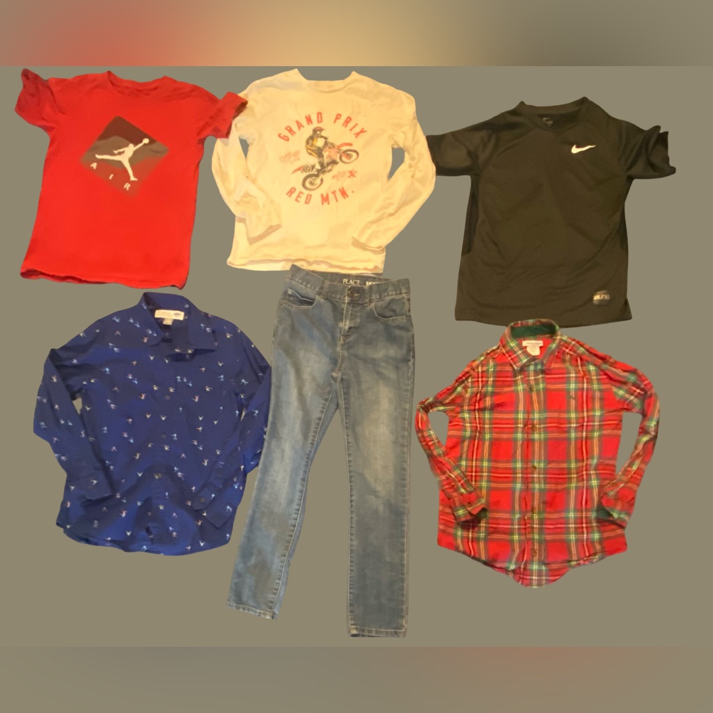 Nike Shirts & Tops | Bundle Of 6 Euc Boys Size 10 Apparel Items! | Color: Black/Red | Size: 10b