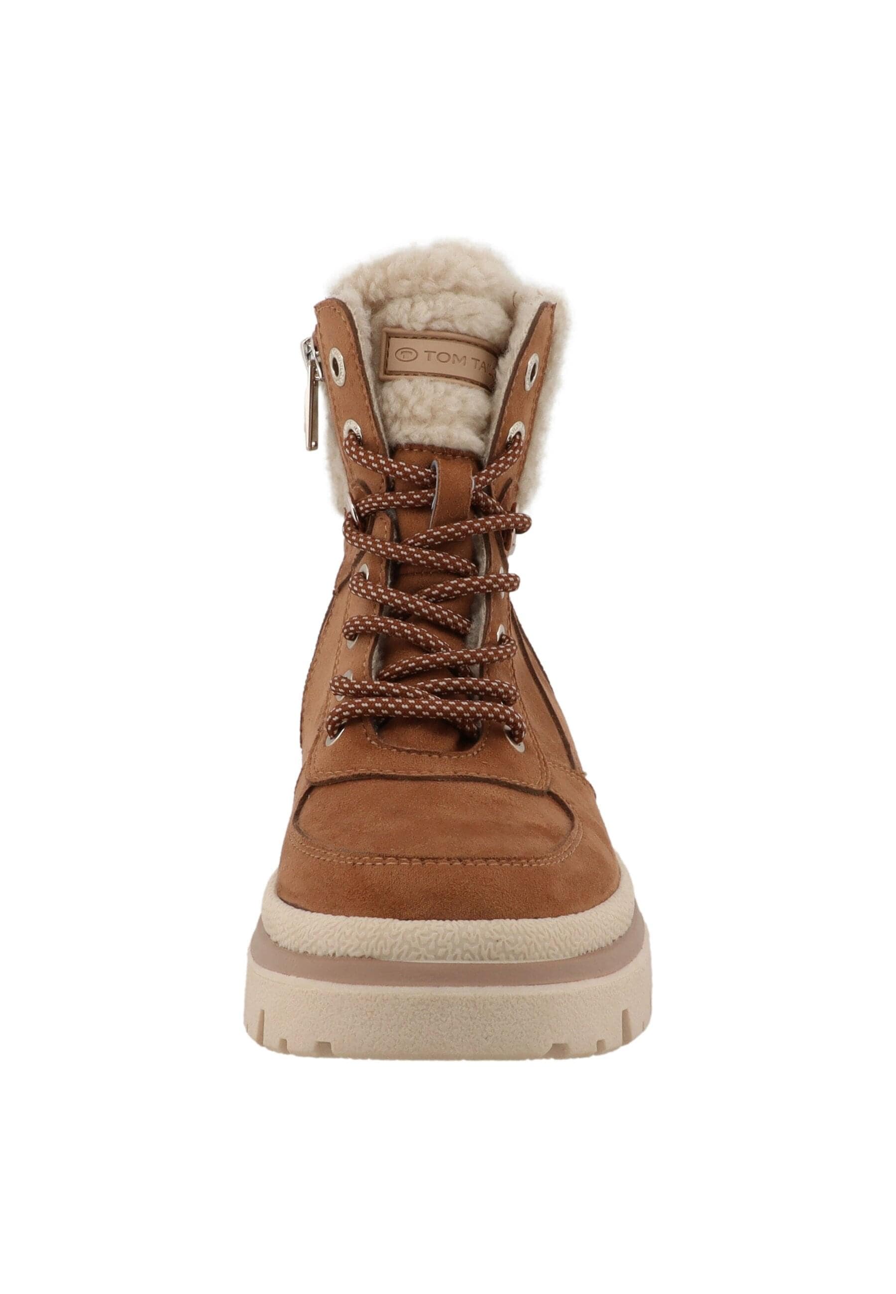 Stiefel TOM TAILOR "Tom Tailor Winter Boots", Damen, Gr. 40, hazel, Polyurethan, Schuhe Stiefel