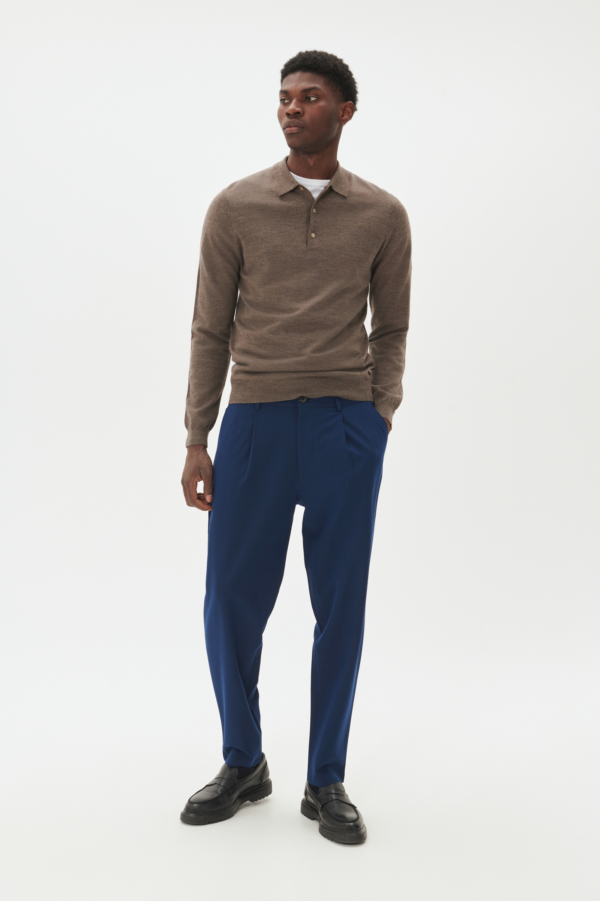 Casual Hose Gerade Passform melange Image