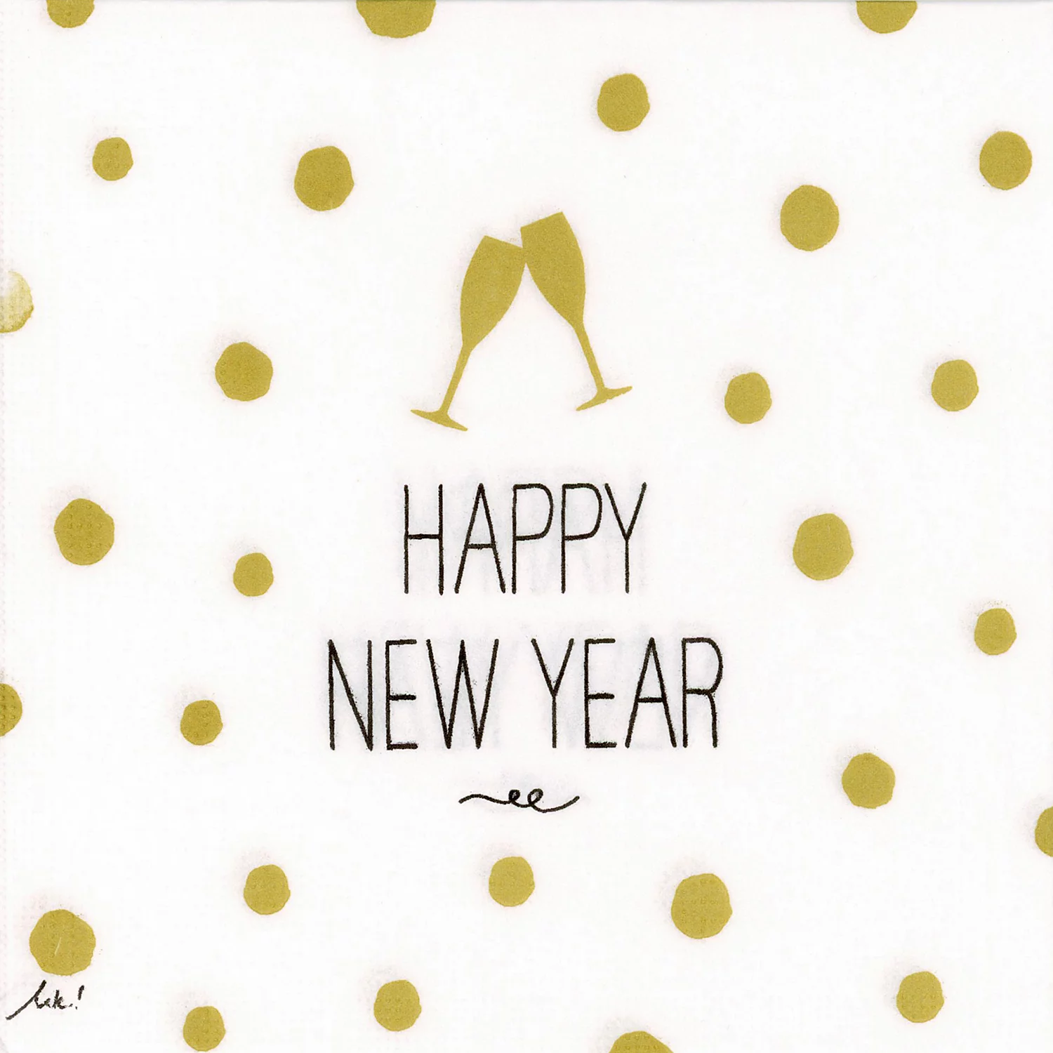 Papierservietten Happy New Year, 33 x 33 cm, 20 Stück Image