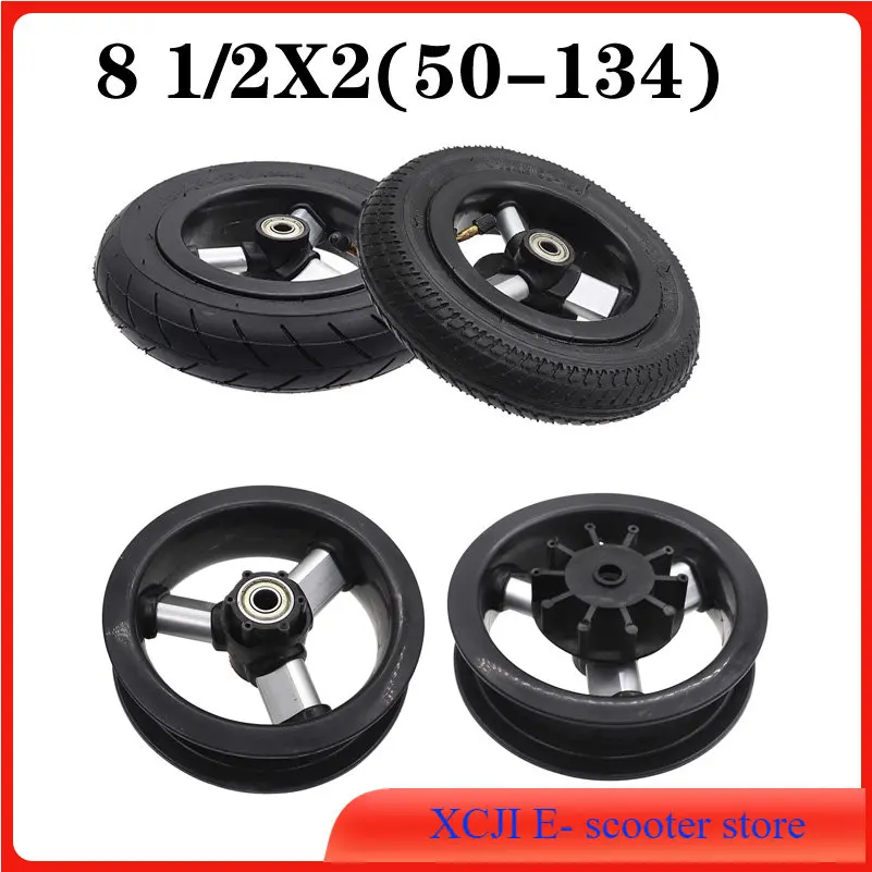 Heißer Verkauf 8,5 Zoll Räder 8 1/2x2 (50-134) Reifen mit Naben für Kinderwagen Dreirad Reifen Ersatz