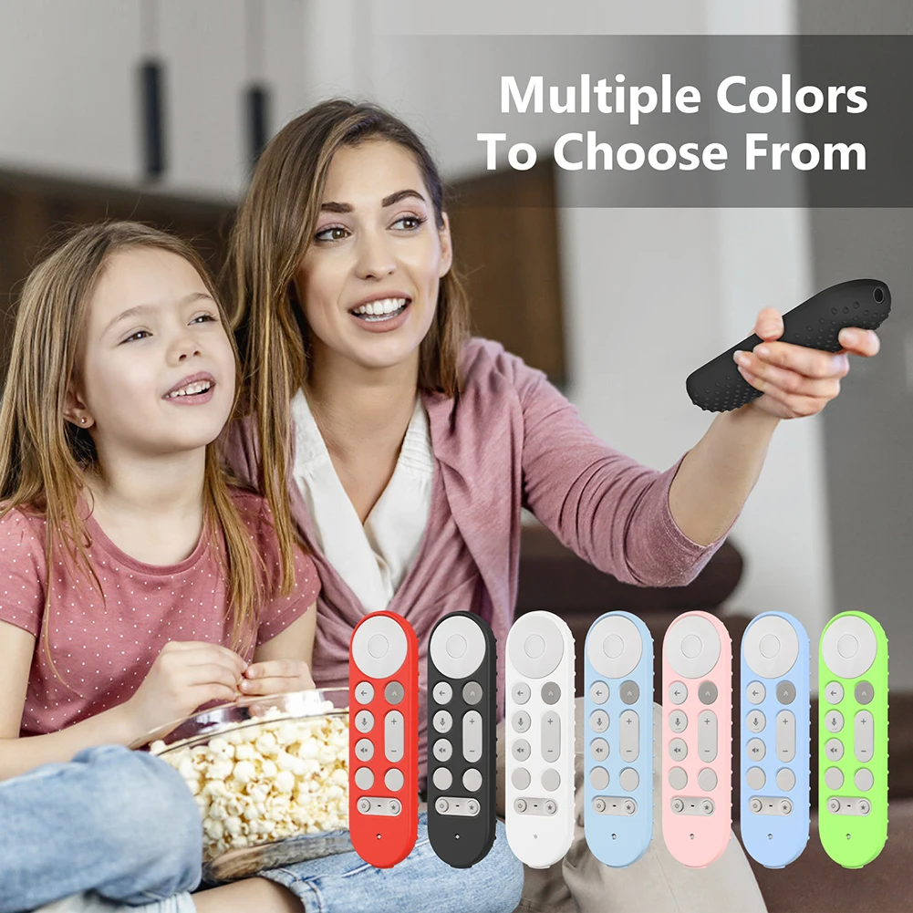 Silikon-Fernbedienungshülle, rutschfeste Schutzhülle für Controller, Haut, Fernbedienung, Schutzhülle für Google TV Streamer 4K Sprachfernbedienung Image