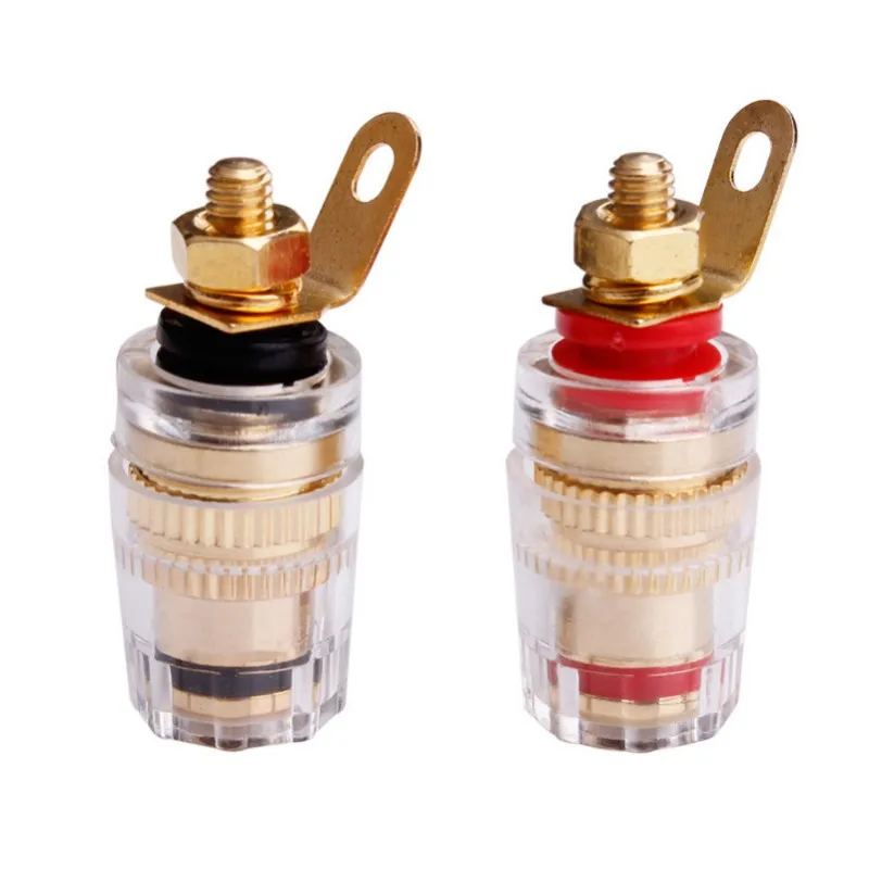 Binde pfosten Bananen stecker Stecker Audio-Buchse Buchse für Verstärker Lautsprecher Klemmen platine vergoldete Unterhaltung elektronik Image