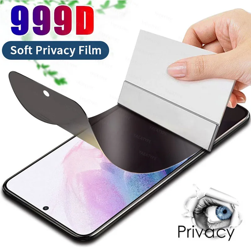 3Pcs Privatsphäre Hydrogel Film Für Samsung Galaxy A50 A51 A52 A53 A70 A71 A72 A73 A12 A21S A52S A33 Ohne fingerabdruck Entsperren