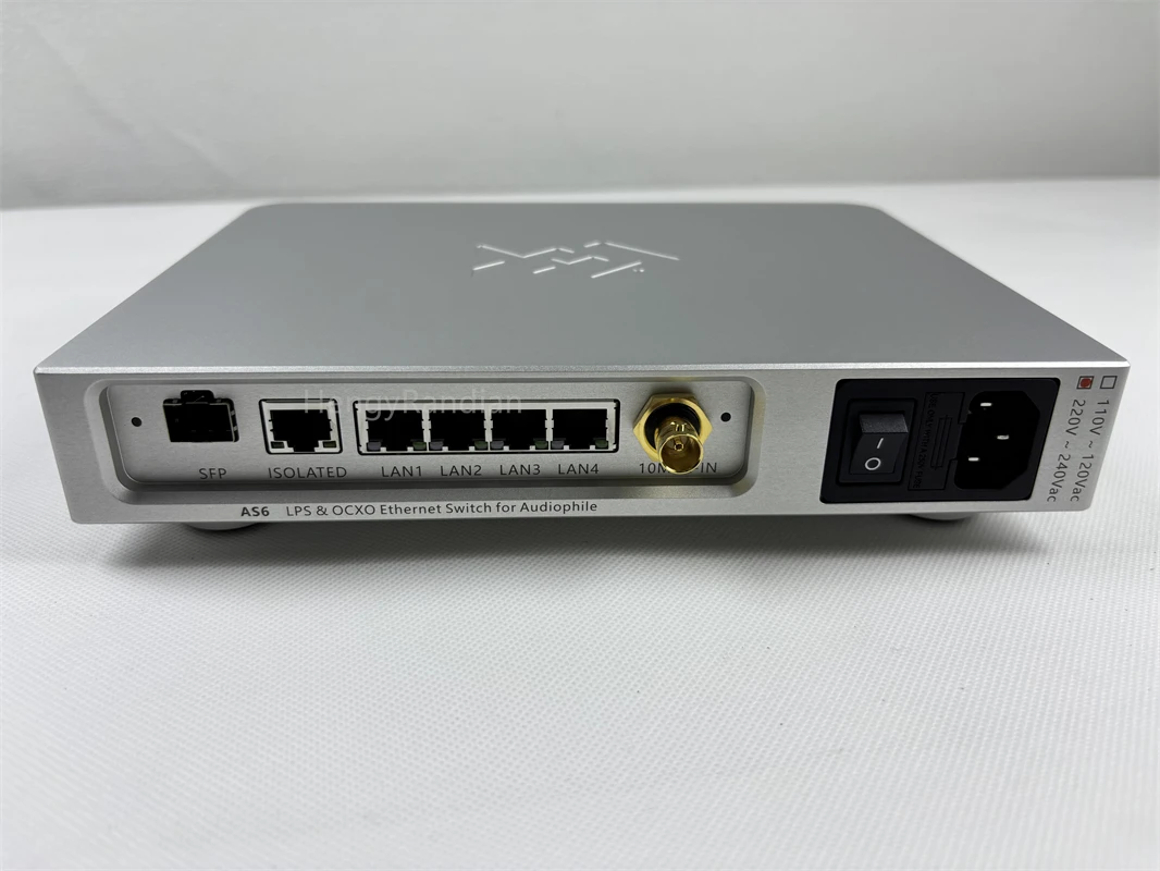 LHY AS6 Audio HIFI Ethernet Switch LPS lineares Netzteil OCXO Konstanttemperatur-Kristalloszillator + LT3042 + PNP + 10/100/1000M Image