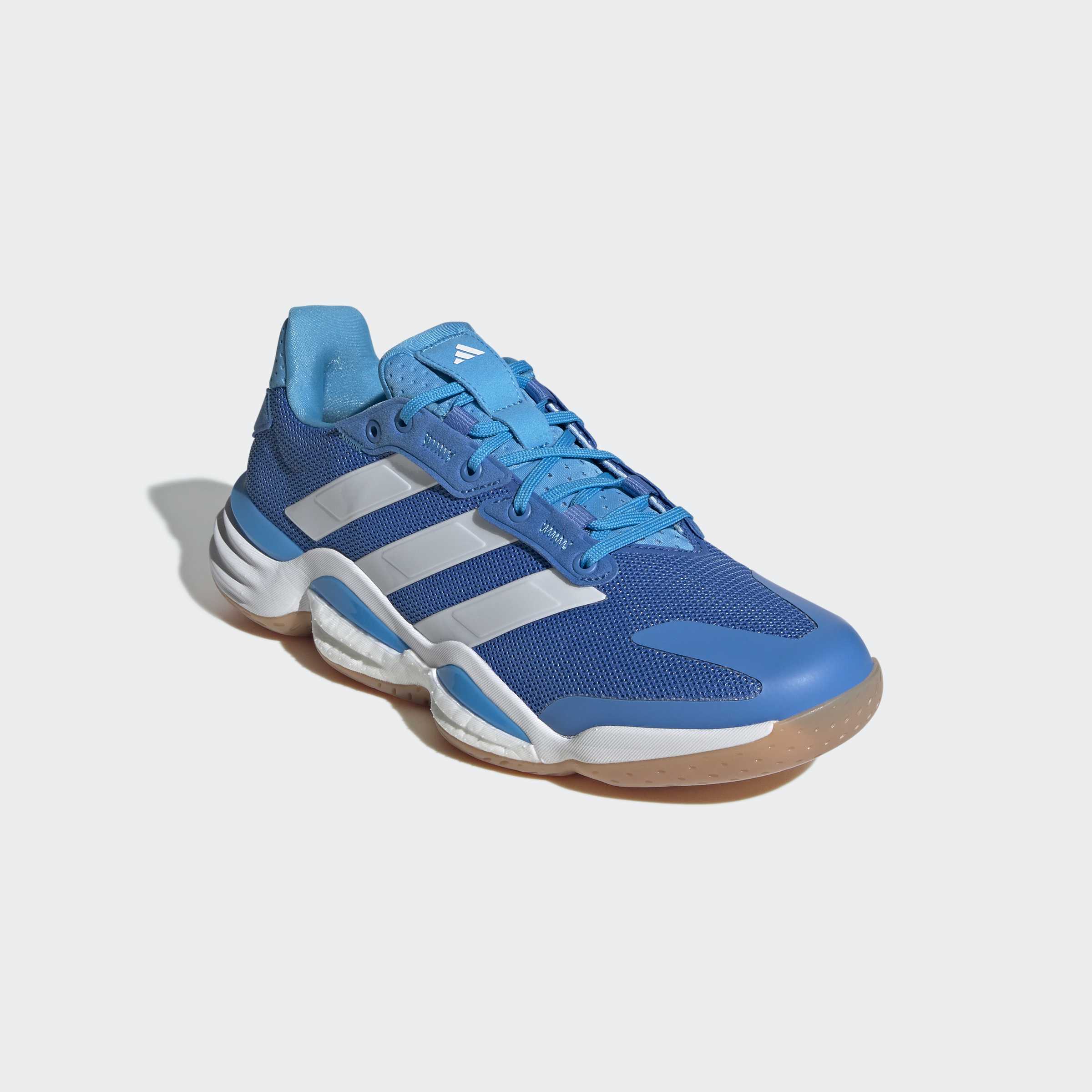 Hallenschuh ADIDAS PERFORMANCE "STABIL 16 INDOOR", Damen, Gr. 48, rayblu, ftwwht, luaq, Synthetik, Textil, Schuhe Hallenschuh