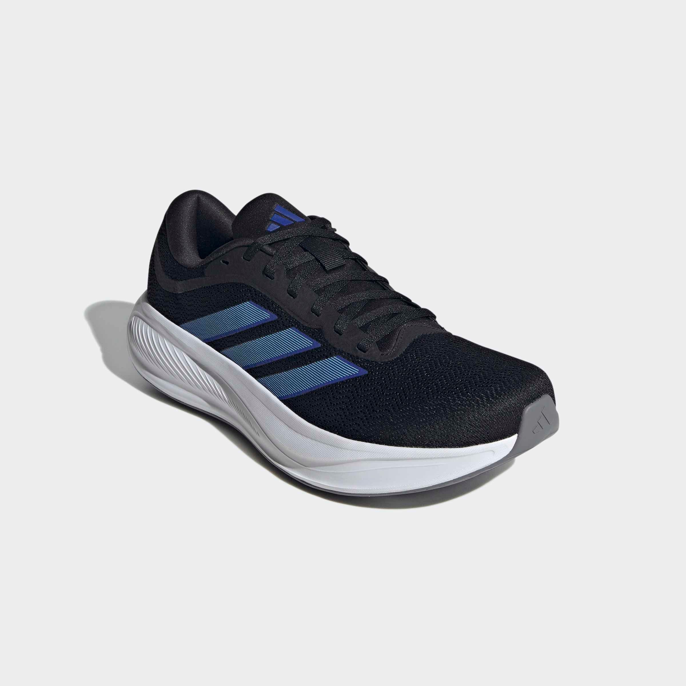 Laufschuh ADIDAS PERFORMANCE "RESPONSE RUNNER 2", Damen, Gr. 39, core schwarz, lucid blau, flash aqua, Synthetik, Textil, Schuhe Laufschuh