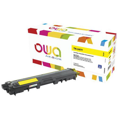 toner haute capacité compatible brother tn247 jaune - owa