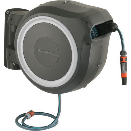 Dévidoir Automatique Mural M/l 25 M Liseret Blanc - Gardena