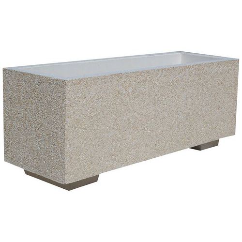 Jardinière Gravy Rectangulaire 100 L Béton Gravillons Lavés - Buton Design