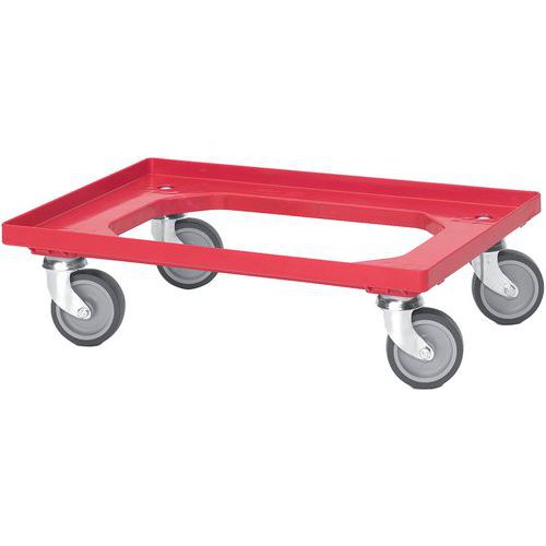 chariot pour bac euro-norme 600 x 400 mm