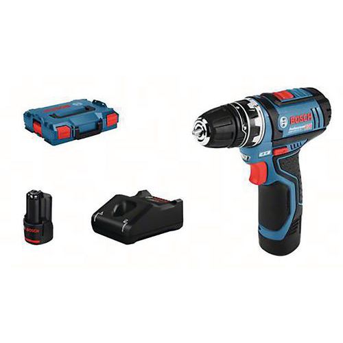 bosch 1 perceuses-visseuses sans-fil gsr 12v-15 fc flex 2 batteries 2,0 ah