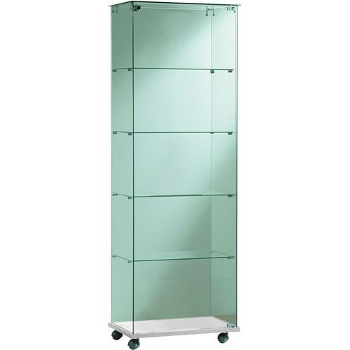 Vitrine D'exposition Echo Blanche Hauteur 180 Cm - L 60 Cm - Manutan Expert
