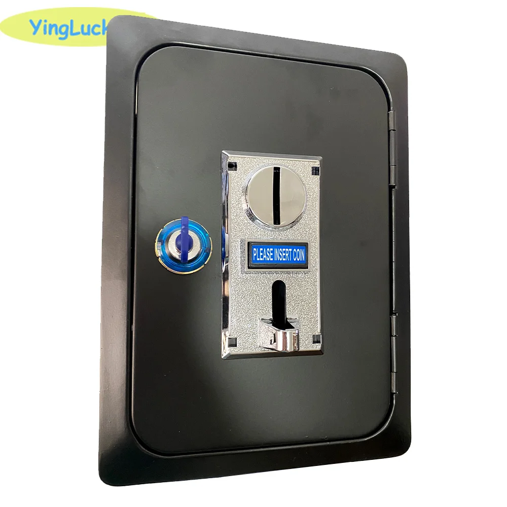 Arcade-Münztür mit 6 verschiedenen verschiedenen Münzprüfern und Schloss für Arcade-Videospiele, Verkaufsautomaten