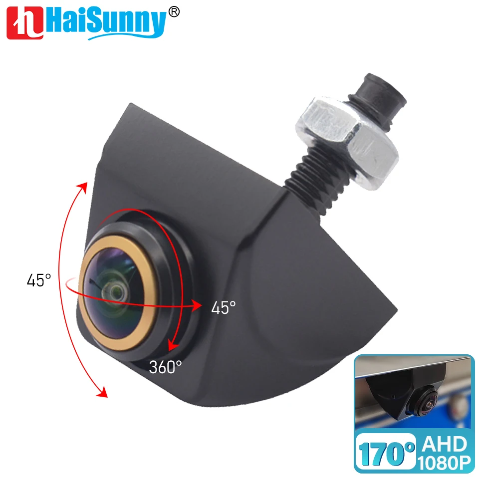 AHD 1920x1080P Auto Rückansicht Kamera 170 ° Fisheye Goldene Objektiv Full HD Nachtsicht Verstellbare Fahrzeug umkehr Vorne Kameras Image