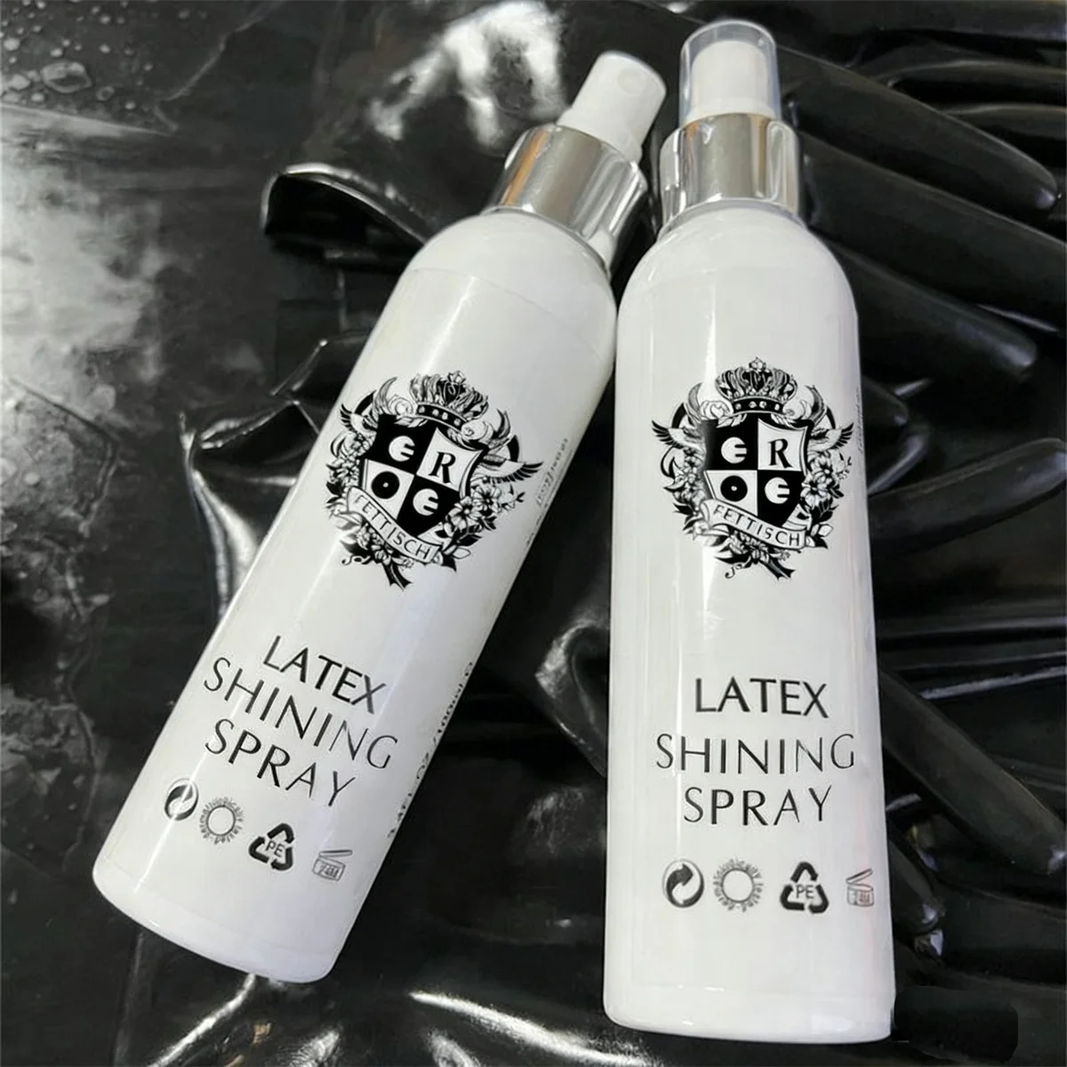 Latex glänzendes Spray EROE Fetisch SPECIALS Care LATEX DRESSING AID Care Latex Dessous polierter Latex-Body glänzend