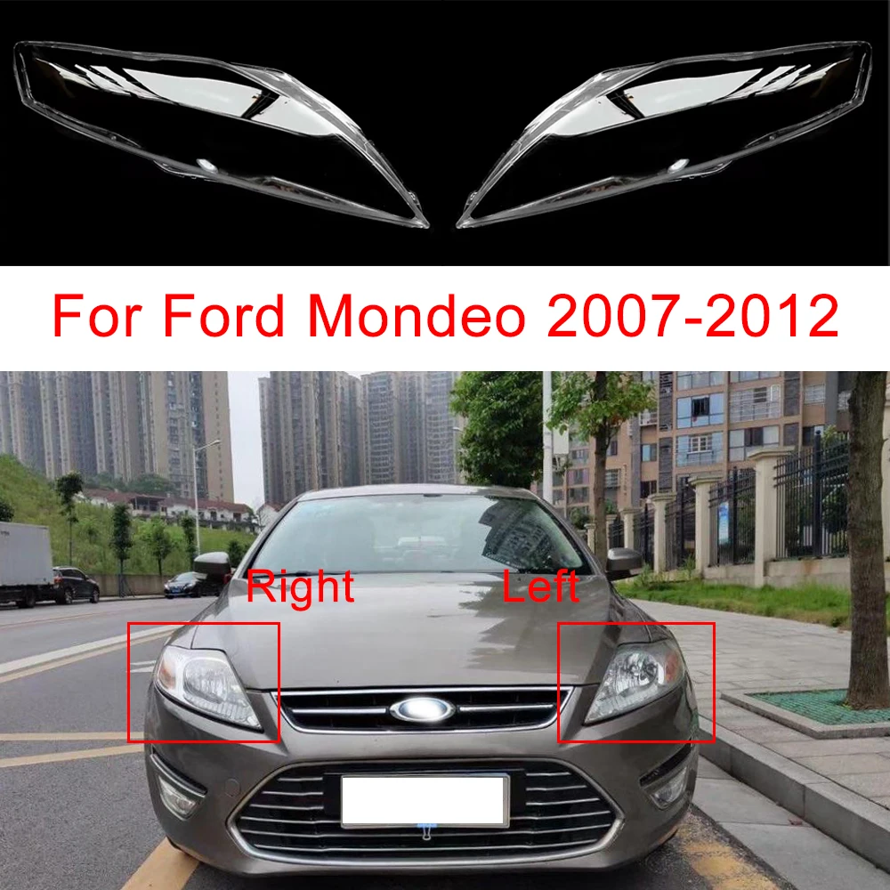 Für Ford Mondeo 2007-2012 Scheinwerfer Transparente Abdeckung Lampenschirm Lampe Masken Scheinwerfer Shell Plexiglas Ersetzen Original Objektiv