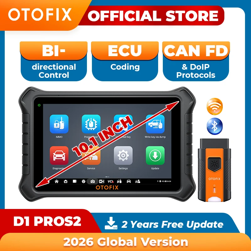 OTOFIX D1 PROS2-Diagnosescanner, ECU-Codierung, bidirektionale Steuerung, Bluetooth-Diagnosetools, 2 Jahre kostenloses Update, OBD2-Scanner Image