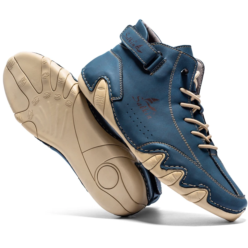 Große Größe 38-47 Herrenstiefel Herbst Atmungsaktive Herren Stiefeletten Weiche Bequeme Herren Outdoor Stiefel Mode Herren Freizeitschuhe