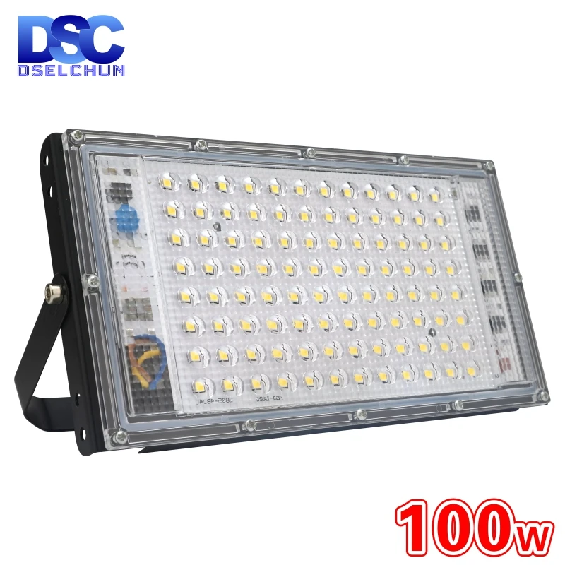 100W Led Flutlicht AC 220V 230V 240V Outdoor Flutlicht Scheinwerfer IP65 Wasserdichte LED Straße Lampe landschaft Garten Lichter