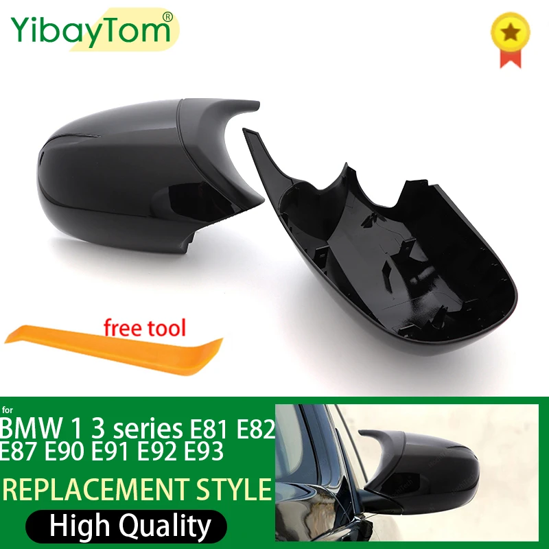 Seite Rückspiegel Kappe Flügel Spiegel Abdeckung Fit Für BMW E90 E91 2005-2011 E92 E93 2006-2013 E81 E82 E88 E87 E88 Auto Zubehör Image