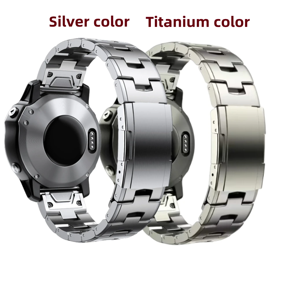 Für Garmin Titan Quick Fit Metall 22 26mm Uhren armband für Fenix 7x7 6x Pro 5x Plus/Instinkt/Epix Armband Armband Image