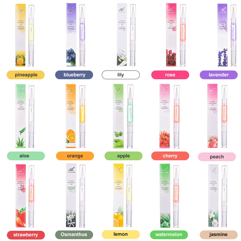 Glenys 30 Stück Nagelhautöl-Stift Nagelpflege 15 Düfte Nagelbehandlung Revitalisierer Weichmacher Nährstoff Maniküre Nagelpflege-Produktset Image