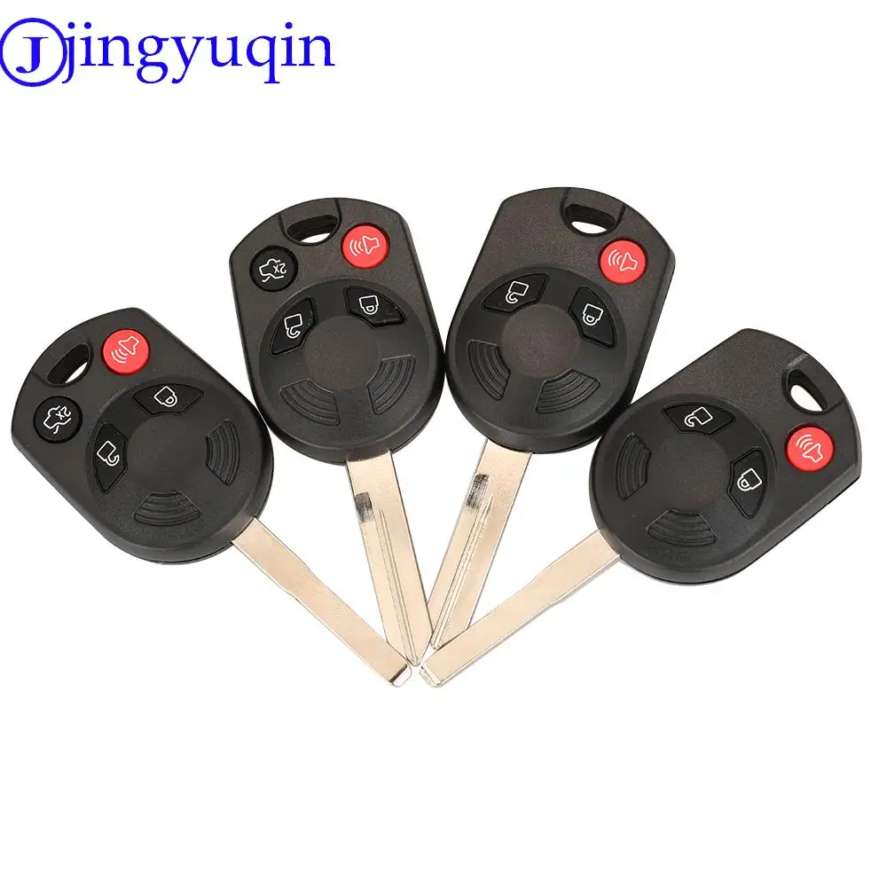 Jingyuqin 3/4 Taste Gehäuse Fernbedienung Auto Schlüssel Shell Für Ford Mercury Rand Flucht Expedition Flex Fusion Mustang Taurus Für Lincoln Image
