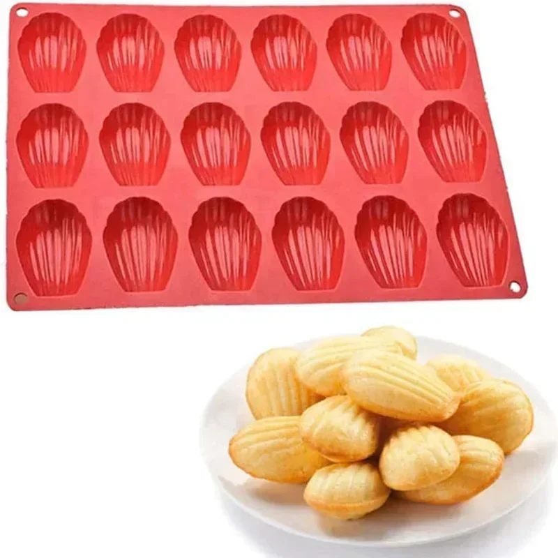 Mini Food Grade Madeleine Silikon Kuchen Form Cookie Form DIY Shell Backform Form Küche Backformen Zubehör Image