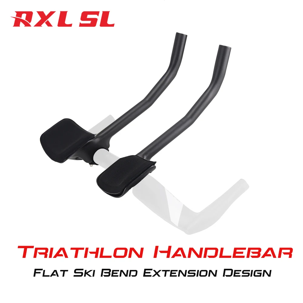 RXL SL Carbon Fahrradstützstange 31,8 mm 30 ° /40 ° /50 ° Triathlon-Lenker zum Anklipsen auf Aero-Stangen, Rennrad, TT-Aero-Lenker, 360 mm Image