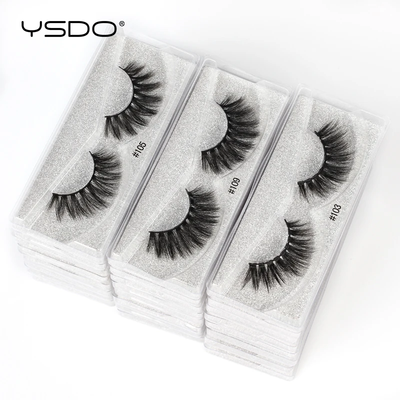 YSDO Wimpern Großhandel 10/20 Paar Faux 3D Nerz Wimpern Natürliche Lange Weiche Gefälschte Wimpern Flauschige Nerz Wimpern Make-Up Faux Cils Image