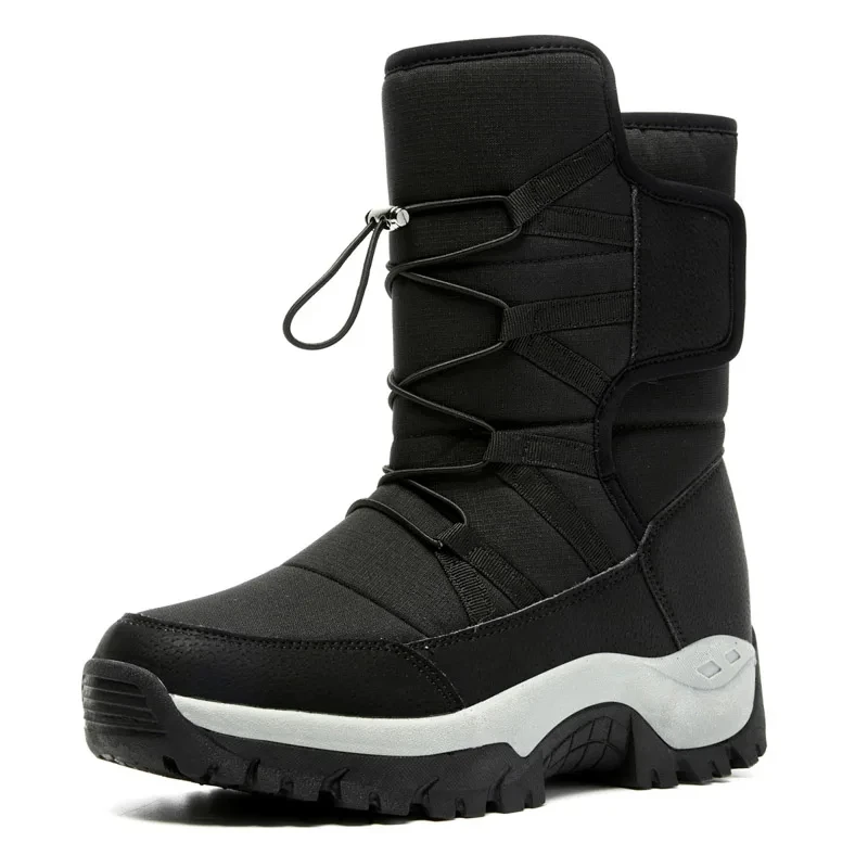 Neue Winter männer Schuhe Warme Plüsch männer Stiefel High Top Paar Schnee Stiefel Winter Outdoor Anti-Slip stiefeletten Arbeit Casual Stiefel