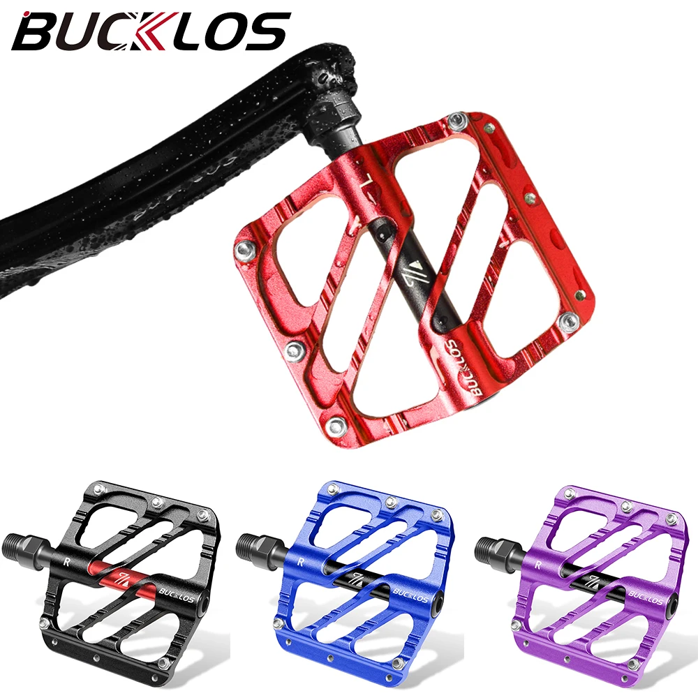 Bucklos ultraleichtes fahrrad pedal 3 abgedichtetes lager mtb plattform pedale cnc aluminium legierung klappbares Mountainbike pedal fahrrad teil Image