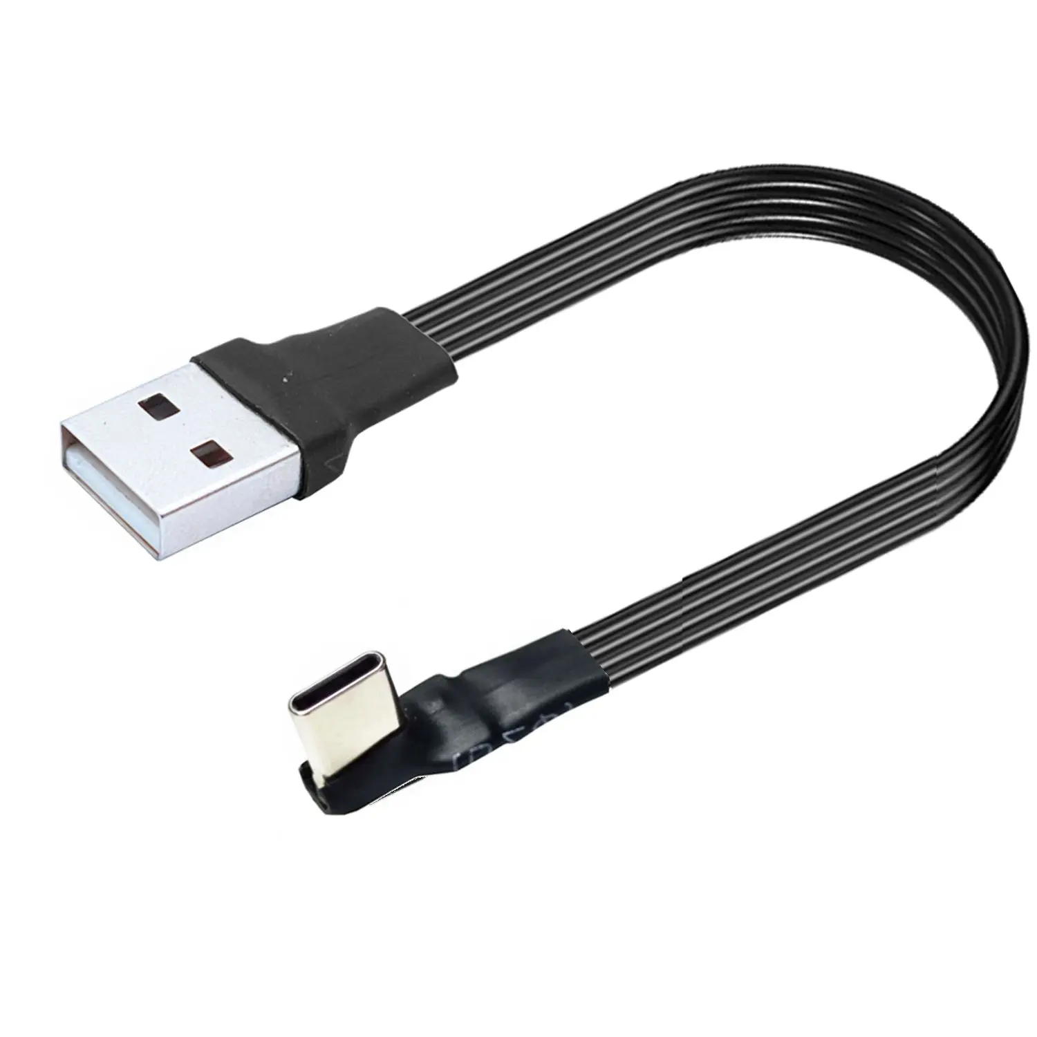 5cm-3m USB zu Typ C Ladekabel Winkel 90 Grad USB C USB Datenkabel für Typ C alle Smartphone 10cm 20cm 30cm 50cm 1m 2m Image