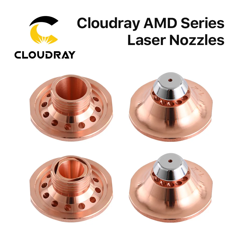 Cloudray Laserschneiddüse AMD B Typ D25 H20 M12 Einzel-Doppel-Chrom-Düse für 1064 nm Faserschneidemaschine Image