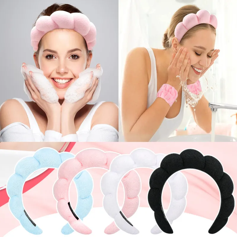 Damen-Schwamm-Stirnband, rutschfestes Haarband zum Waschen Ihres Gesichts, Dame, Yoga, Spa, Stirnband, Make-up-Haarbänder, Schwamm-Haarband, Lünette Image