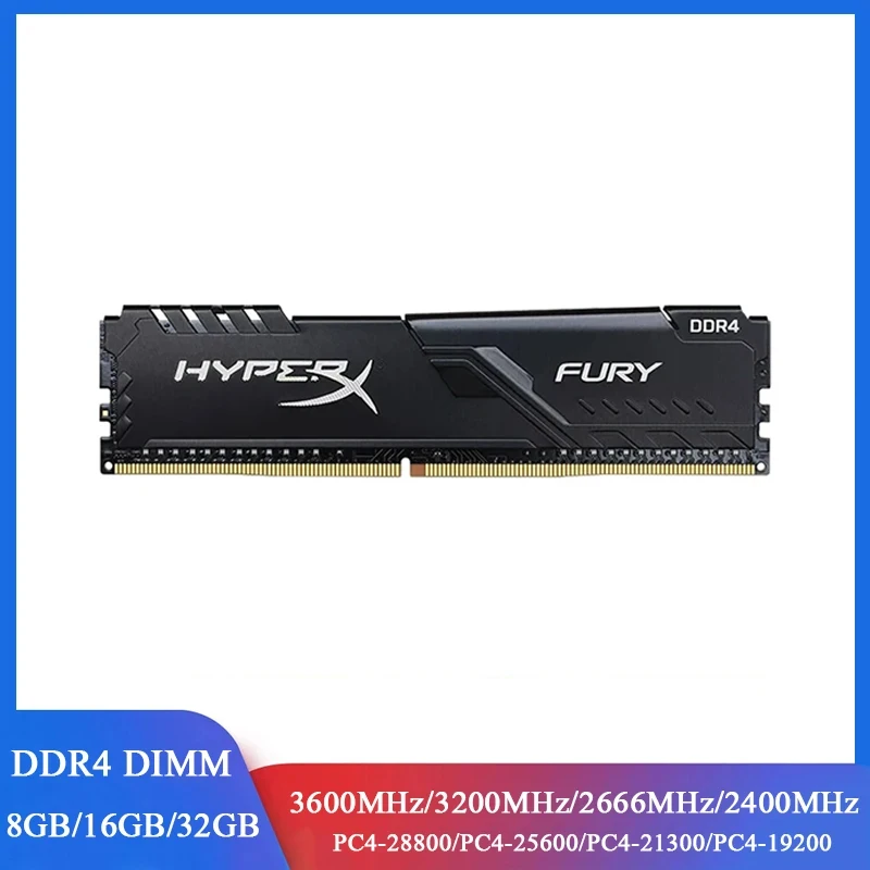 Memoria RAM DDR4 3200 MHz 2666 MHz 3600 2400 MHz 8 GB 16 GB 32 GB Gaming-Desktop-Speicher PC4-25600 PC4-19200 17000 288Pin DIMM DDR4 RAM Image