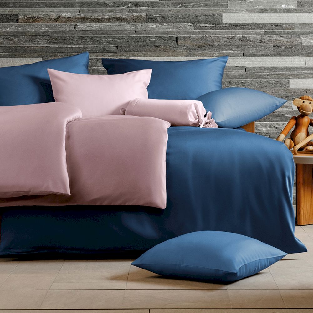 Hefel Luxus »Classic Uni« Tencel Bettwäsche rosa / Bettbezug (Bettwäsche) / 135x200 cm Image