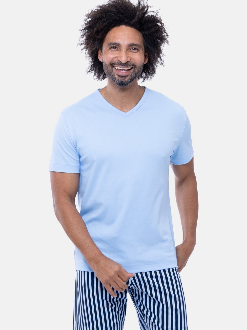 Mey Schlafanzug Herren hellblau, XXL Image