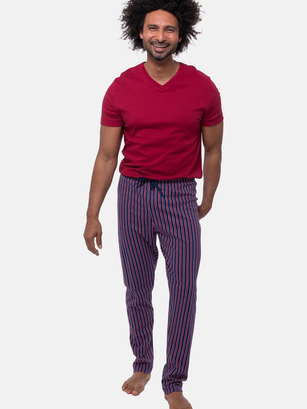 Mey Schlafanzug Herren rot, M Image