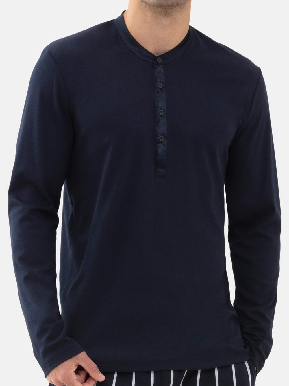 Mey Schlafanzug Oberteil Herren blau, XL Image