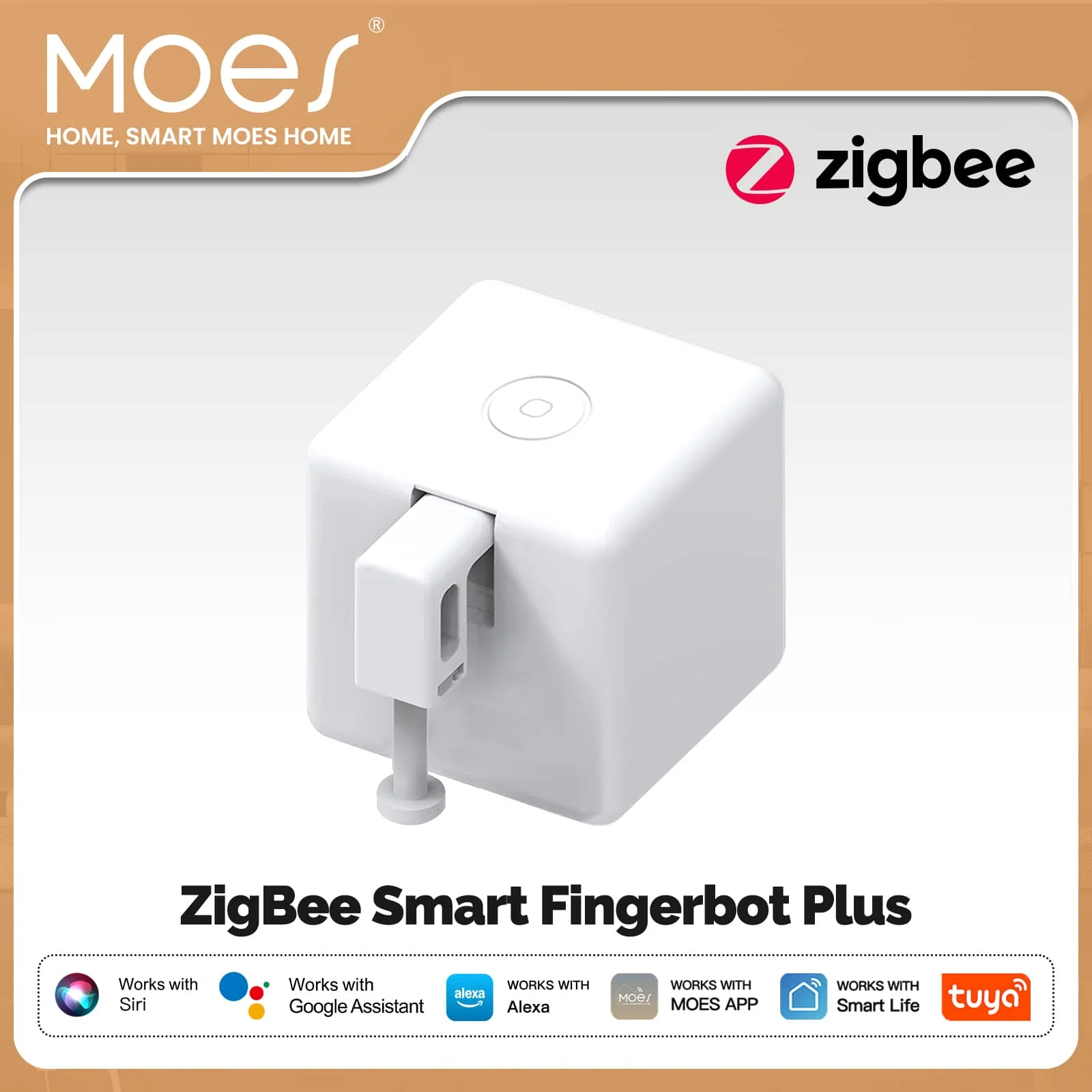 MOES Tuya Fingerbot Button Pusher Neuer ZigBee Fingerroboter Smart Life App automatischer Schalter Sprachsteuerung Alexa Google Home Image