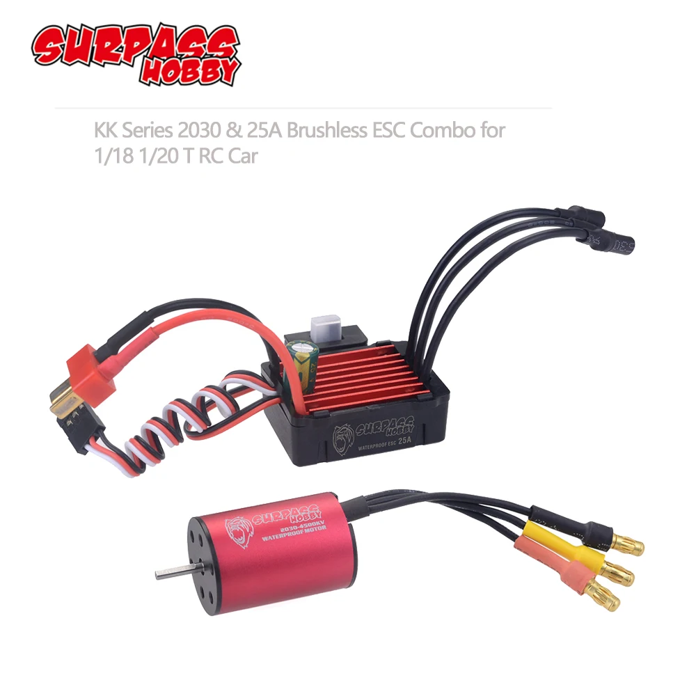 Übertreffen hobby 2030 2040 2280kv 4480kv bürstenloser motor 25a 35a esc 17g servo für wltoys traxxas 1/18 1/20 rc auto lkw rc teile