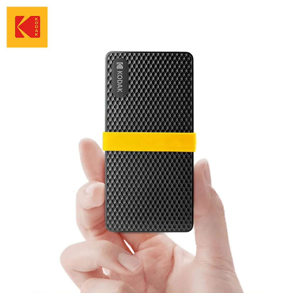 KODAK X200 Externe SSD-Festplatte USB3.1 Typ-C Mini tragbare SSD 256B 512 GB 1 TB für Laptops Smartphone PS4 PC TV Image