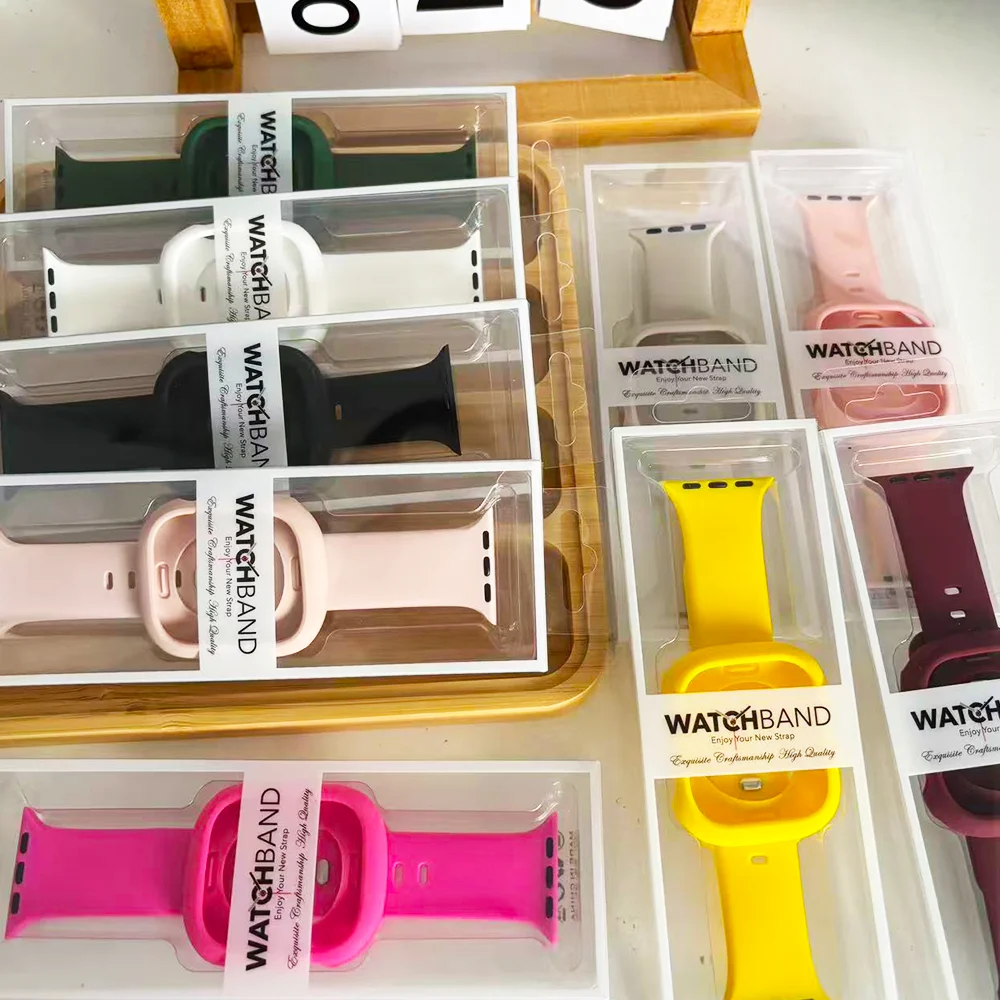 Silikonarmband + TPU-Gehäuse für Apple Watch Band 45 mm 40 mm 44 mm 41 mm 38/42/46 mm Armband iWatch Serie 10 11 8 9 7 6 5 4 SE 3 Riemen Image