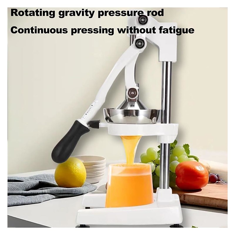 Professional Citrus Juicer, Manual Squeeze Citrus Juicer - Large Fruit for Orange Lemon