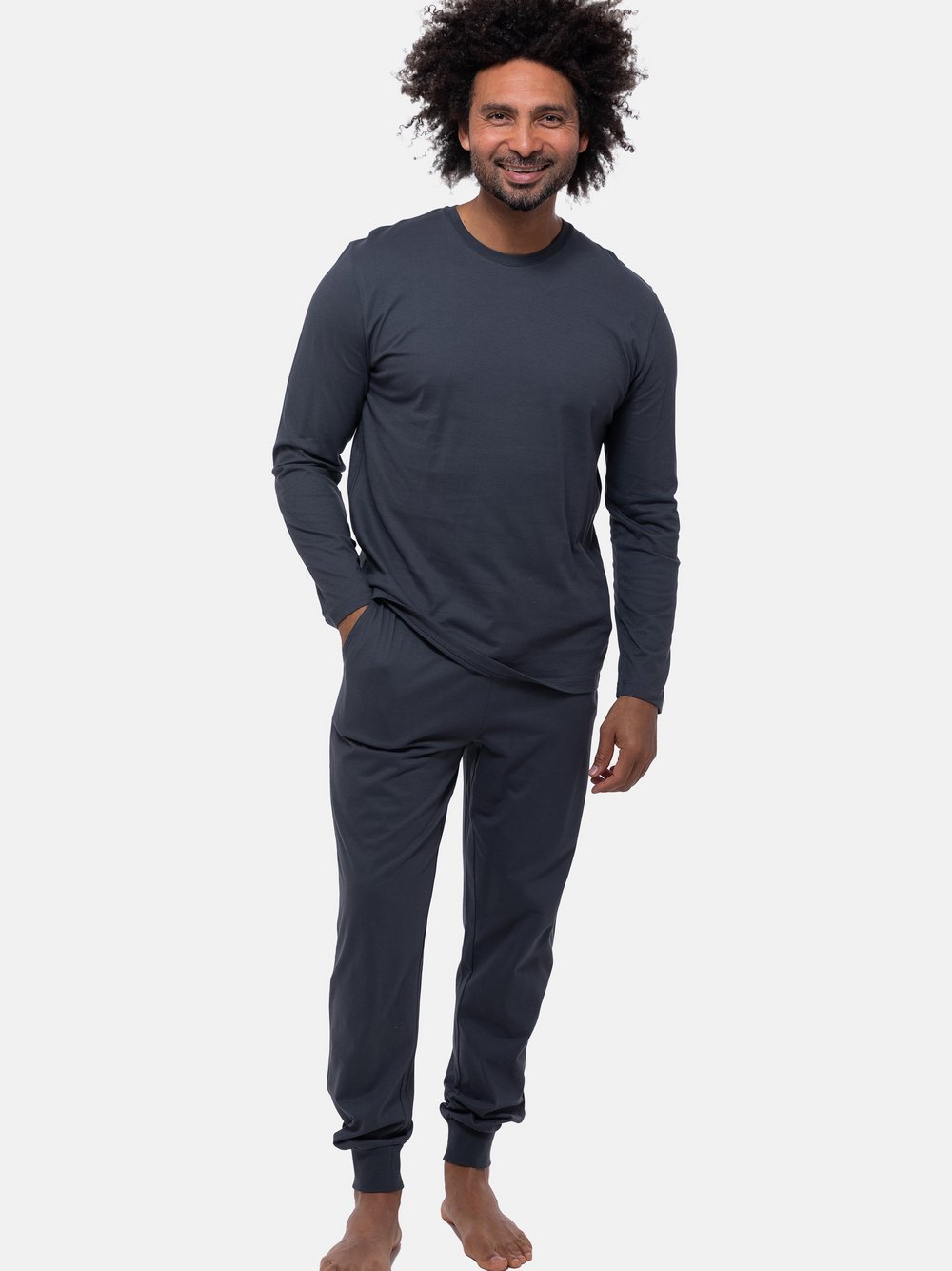 Mey Schlafanzug Herren grau, XL Image